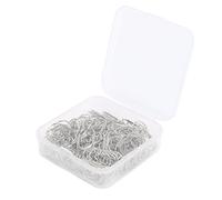 Generic 100 Pièces Trombones en Forme D'étoile en Acier Inoxydable Marque-pages Antidérapants Mignons avec Boîte de Rangement Transparente pour Cartes Enveloppes Usage de Bureau à Domicile (#1)