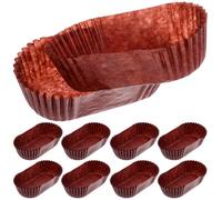 Generic 1000 Moules à Cupcakes en Papier Forme Ovale Bateau, Résistants la Graisse et Étanches, pour Gâteaux et Desserts Lors de Mariages ou Food Trucks