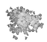 Generic 100PCS Silicone Transparent Clair Stud Earrings Accessoire de Bricolage Fiche en Plastique Transparent, Boucles d'Oreilles Solides, Très Pratique et Populaire
