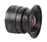 Generic 12 Mm F2 Manuel Focus Prime Lens, Light Large Diaphragm Camera Lensi pour X-Pro X-E1 X-E5 X-A5 (Black)