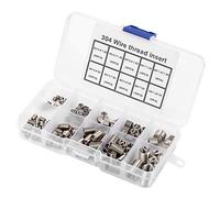 Generic 150 Pièces M3-M8 Fil enroulé en Acier Inoxydable, Inserts de Réparation de Filetage Hélicoïdal, Insert fileté Durable et Résistant à L'usure pour Matériaux en Aluminium et Magnésium