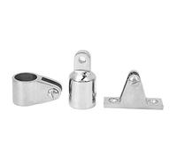 Generic 16 PCS Bimini Top Rapat, Charnière Mount Marine Hardware 3-Bow pour Les Bateaux de Mer pour Les Caravanes