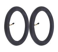 Generic 2 Chambres à Air en Caoutchouc Butyle de Haute qualité avec Valve de Courbure, Expérience de Conduite Confortable pour Vélos de Route et Vélos, Couleur Noire (14 * 2.125)