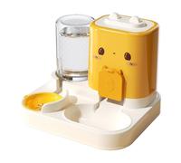 Generic 2 en 1 Gravity Pet Feeder et distributeur d'eau pour chats et petits chiens (jaune)