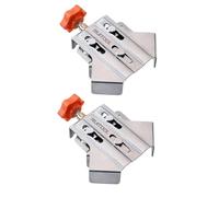 Generic 2 équerres D'angle Multifonctionnelles Renforcées à Angle Droit En Bois, Accessoire pour L'assemblage de Cadres et de Panneaux. Convient pour, 2 pièces de forme ouverte