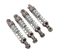 Generic 2 Paires D'amortisseurs en Alliage D'aluminium, Pièces de Modification de Voiture RC de 60 Mm avec un Matériau Léger et Durable, pour les Modèles de Voitures Télécommandées WPL (Couleur Ti)