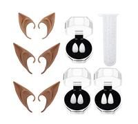 Generic 2 Paires Oreilles D'Elfe Pointues Halloween Prothèses Souples Costume Latex Simulation Accessoires Mascarade Convient pour Fête Costumée Soirée Thémat, café
