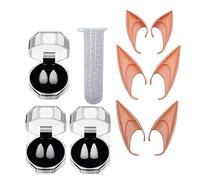 Generic 2 Paires Oreilles D'Elfe Pointues Halloween Prothèses Souples Costume Latex Simulation Accessoires Mascarade Convient pour Fête Costumée Soirée Thémat, rose