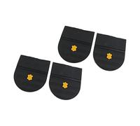 Generic 2 Paires Semelles de Talon Demi-Semelles Antidérapant Talon de Chaussures Caoutchouc Réparation Cordonnerie - Épaisseur 0.6cm
