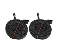 Generic 2 Pièces Chambre à Air de Vélo 700X23C en Caoutchouc avec Valve Américaine de 48 Mm, Compatible avec Les Vélos de Route et Les VTT, Remplacement des Chambres à Air Endommagées ou Usées