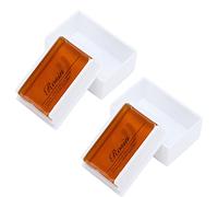 Generic 2 Pièces Colophane pour Violon Accessoire de Colophane à Faible Poussière pour Violon Alto Violoncelle 6 X 4 X 2,4 Cm avec Couvercle Forte Adhérence Application Lisse pour Étudiants Artistes