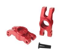 Generic 2 Pièces Kit de Rechange Moyeu Roue Arrière Voiture RC 1/14 Axe En Alliage D'Aluminium Pièce Professionnelle pour Camion Court Adapté Aux Passionnés, Rouge