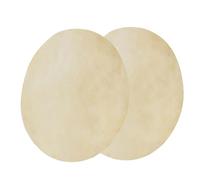 Generic 2 Pièces Tête de Tambour en Peau de Mouton de Haute qualité Remplacement de Tambour Bongo en Fibre de Collagène Forte pour Tambours Africains, Son Longue Durée pour les Musiciens (9,0 pouces)