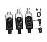 Generic 2 Pièces Transmetteur Système Ensemble Récepteur sans Fil Micro Ajustable Utilisation Facile Convient aux Présentations Musique Discours, 3 PiÈces