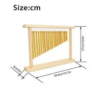 Generic 20 Bars à une Seule Rangée Instrument Bell avec Bâton de Support en Bois, Idéal pour que les Enfants Développent une Inspiration Musicale et Profitent de la Musique