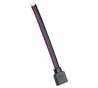 Generic 20 Fils de Connecteur de Câble à 4 Broches de Haute qualité pour Bandes Lumineuses LED RVB, Pas Besoin de Soudure pour 5050/3528/3014 avec une Longueur de 10 Cm pour L'amélioration de L'