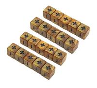 Generic 20 Pièces Jeu de Dés Mathématiques Dés d'opération Mathématiques en Plastique 16 Mm Gravés Plus Moins de Calcul pour l'éducation Infantile en pprentissage Pratique de Comptage
