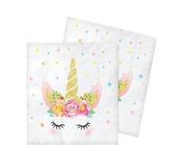 Generic 20 serviettes tête de licorne