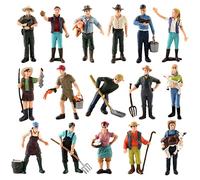 Generic 25 Pièces Ouvrier Ferroviaire 1 87 Modèle Train Personnages Accessoires Échelle HO Plastique Peint pour Miniature Diorama Maquette Décoration