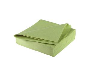 Generic - 25 SERVIETTES PAPIER AIRLAID 40CM VERT SAUGE