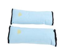 Generic 2Pcs Coussin Ceinture Sécurité Enfant Protection Siège Auto Bébé Couverture Strap Doux Confortable Sécurité Voyage Long Bleu 26.5 x 10.5cm