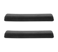 Generic 2pcs Coussins D'accoudoirs Ergonomiques Noirs pour Fauteuil Roulant, Remplacement Précis pour Tube de 25mm, Distance de Trou 100mm, Support Confortable pour Utilisateurs