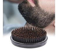 Generic 2xBeard Brush Barbe Peigne Outil de Toilettage, Nettoyage Des Poils Du Visage Rasage de avec Manche En Bois, Rasage Épilation pour Coiffeur