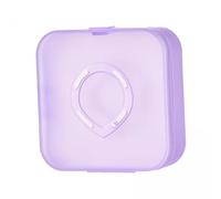 Generic 3 étuis de Support de Bouffées de Poudre de Maquillage, Boîte de Rangement de Conteneur de Protection de Bouffées de Poudre Triangulaire, étui de Tran