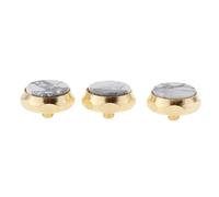 Generic 3 Pièces de Boutons de Doigt de Trompette, Couvercle de Bouton de Piston, Outil de Réparation D'instrument de Musique Fabriqué En, Blanc gris