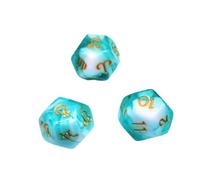 Generic 3 Pièces Dé Polyédrique Dés de Jeu D12 Dés Polyédrale Douze Faces Acrylique Figure Claire Bonne Prise En Main Adapté Aux Jeux de Table Éducation, Modèle A