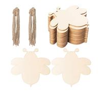 Generic 30 Disques En Bois Non Traités En Forme D'abeille pour Jouer