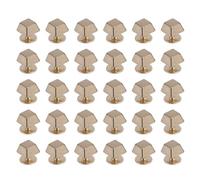 Generic 30 Ensembles de Rivets Trapézoïdaux 8 Mm Vis en Fer Rivets Décoratifs en Alliage de Zinc, Performance de Fixation Stable pour Accessoires de Chaussures D'habillement (#1)