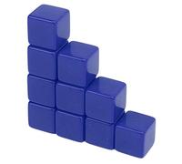 Generic 30 Pièces Jeu de Dés Vierges de 16 Mm à Six Faces écrire sur des Jeu de Dés 16 Faces de D6 avec Plastique étanche pour Les Jeux de Mathématiques, L'enseignem (Bleu)