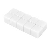 Generic 30 Pièces Jeu de Dés Vierges de 16 Mm à Six Faces écrire sur des Jeu de Dés 16 Faces de D6 avec Plastique étanche pour Les Jeux de Mathématiques, L'enseignem (Blanc)