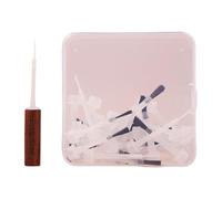 Generic 30 Pièces Pinceaux Vernis à Ongles Brosse de Remplacement Manucure Dipping Powder Gel Applicateur Poils Souples Utilisation Facile Adapté Salon Foyer, 30 Pièces Marron