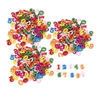 Generic 300 Pièces de Chiffres en Bois Colorés, Mini Puzzle d'apprentissage, Blocs de Chiffres de 0 à 9, Jouet éducatif avec Bords Lisses, Idéal pour l'enseignement des Arts Faits Maison et de