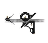 Generic 300mm Combination Square Ruler Adjustable Carpentry Measuring Set Tool for Engineering Wood Working Home Repair