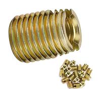 Generic 302 Insert de Filetage Auto-taraudage en Acier en Carbone, Insert de Réparation de Filetage à Vis Durable pour L'industrie Automobile, 20pcs Intérieur M2 * 0,4 M4.5 Extérieur * 0,5