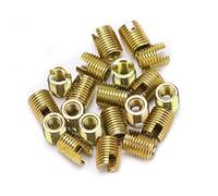 Generic 302 Insert de Filetage Auto-taraudage en Acier en Carbone, Insert de Réparation de Filetage à Vis Durable pour L'industrie Automobile, 20pcs Intérieur M2 * 0,4 M4.5 Extérieur * 0,5