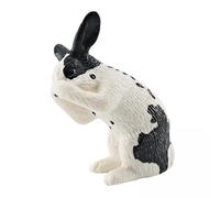 Generic 3x Lapin Jouet Figurines Faune Animal Statue Miniature Ferme Figure Lapin Animaux Figures pour Cadeaux de Fête Cadeau de Noël