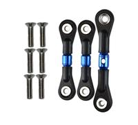 Generic 3x tige de liaison de direction extrémité de biellette de direction réglable tiges de poussée de voiture RC pour 1:10, bleu