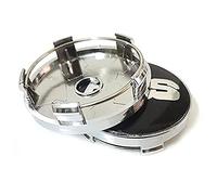 GÉNERIC 4 Pièces Auto Cache Moyeux, pour BBS 56MM 60MM 65MM 68MM Centre De Jante Capuchons,60mm-Black-Silver-A