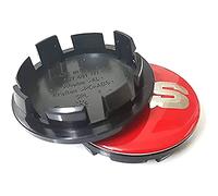 GÉNERIC 4 Pièces Auto Cache Moyeux, pour BBS 56MM 60MM 65MM 68MM Centre De Jante Capuchons,65mm-Red-Silver