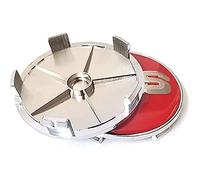 GÉNERIC 4 Pièces Auto Cache Moyeux, pour BBS 56MM 60MM 65MM 68MM Centre De Jante Capuchons,68mm-Red-Silver
