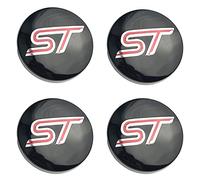 GÉNERIC 4 Pièces Auto Cache Moyeux, pour Ford St Fiesta EcoSport Explorer Escort Kuga Focus 1 2 3 mk2 mk3 mk4 mk5 mk7 54mm 56mm 60mm Centre De Jante Capuchons,60MM-Red