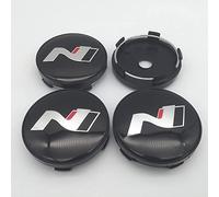 GÉNERIC 4 Pièces Auto Cache Moyeux, pour Hyundai N N Line Sonata Elantra Kona Tucson I30 I20 56MM Centre De Jante Capuchons,C-60MM