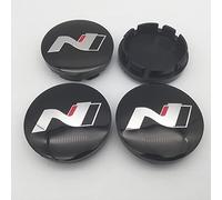 GÉNERIC 4 Pièces Auto Cache Moyeux, pour Hyundai N N Line Sonata Elantra Kona Tucson I30 I20 56MM Centre De Jante Capuchons,A-56MM