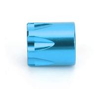 Generic 4 Pièces Capuchon Central de Jante de Roue RC en Alliage D'aluminium écrou M4 Accessoires de Mise à Niveau pour SCX10 90046 D90 RC Voiture Noir Rouge Bleu (Blue)