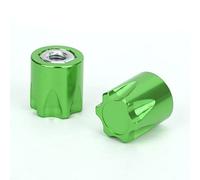Generic 4 Pièces Capuchon Central de Jante de Roue RC en Alliage D'aluminium écrou M4 Accessoires de Mise à Niveau pour SCX10 90046 D90 RC Voiture Noir Rouge Bleu (Green)