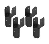 Generic 4 Pièces Connecteur D'Ancrage de Poteau Attache de Charpente Support de Pergola Fixation de Poutre En Acier Épais pour La Stabilité Adapté Aux Gazebo, 3.8 Cm